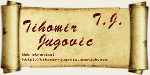 Tihomir Jugović vizit kartica